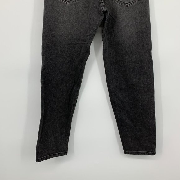 Wild Fable Mom Jeans Highest Rise Tapered Black Gray NWT - Picture 9 of 10